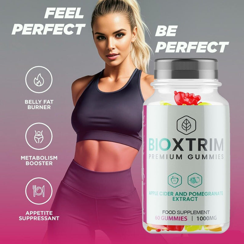 BioXtrim Gummies - All Natural - New & Sealed - Vegan - 60 Gummies - 1 Month Supply