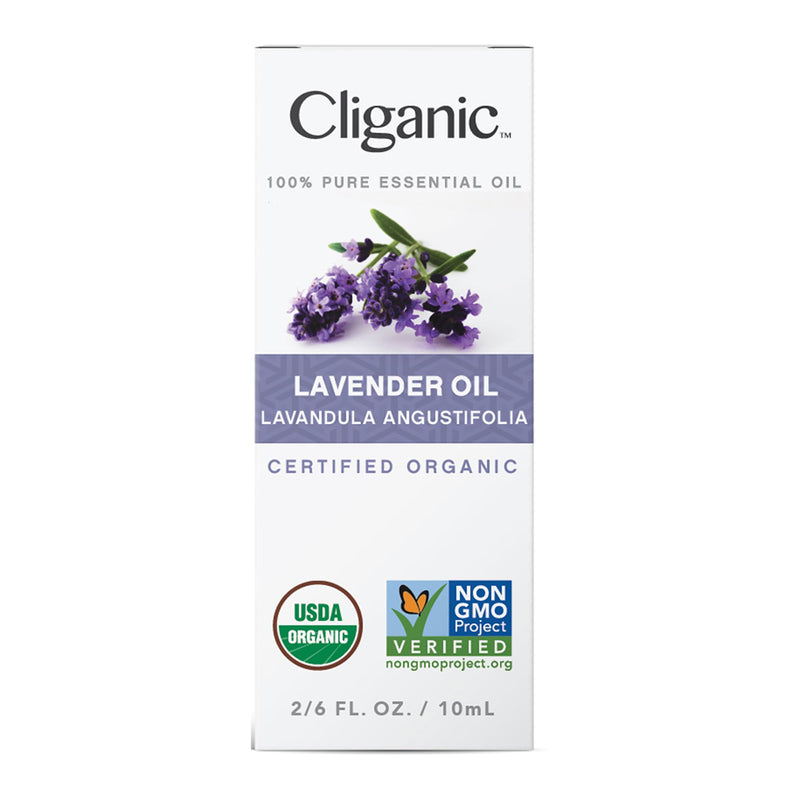 Cliganic USDA Organic Lavender Essential Oil - 100% Pure Natural Undiluted, for Aromatherapy Diffuser | Non-GMO Verified 0.33 Fl Oz (Pack of 1)