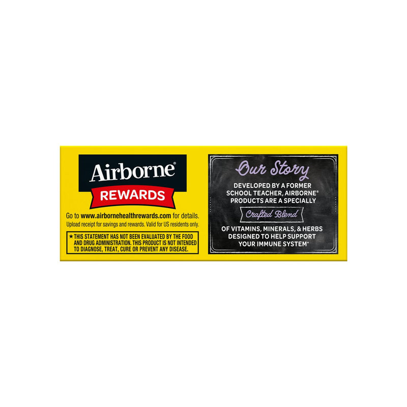 Airborne 1000mg Vitamin C Immune Support Elderberry Effervescent Tablets, 20ct 20 Count (Pack of 1)