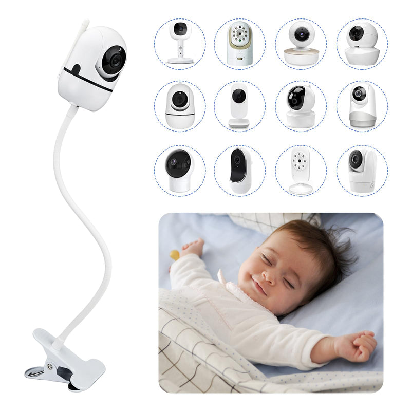 [Australia] - Flexible Baby Monitor Clip Mount Compatible with Infant Optics DXR-8 Pro, Nanit Pro, Owlet, Eufy, HelloBaby, Motorola, Vtimes, Arenti, VTech, Babysense and Other Baby Camera with 1/4 Screw Hole 