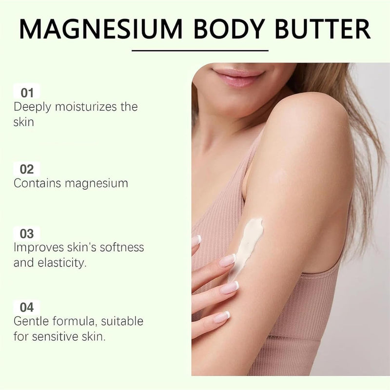 Mama-Bear Neuropathy Cream, Magnesium Body Butter,Magnesium Cream for Neuropathy, Deeply Moisturizes Skin, Keep Soft Smooth, Suitable for All Skin Types (114g/1pcs) white1pc