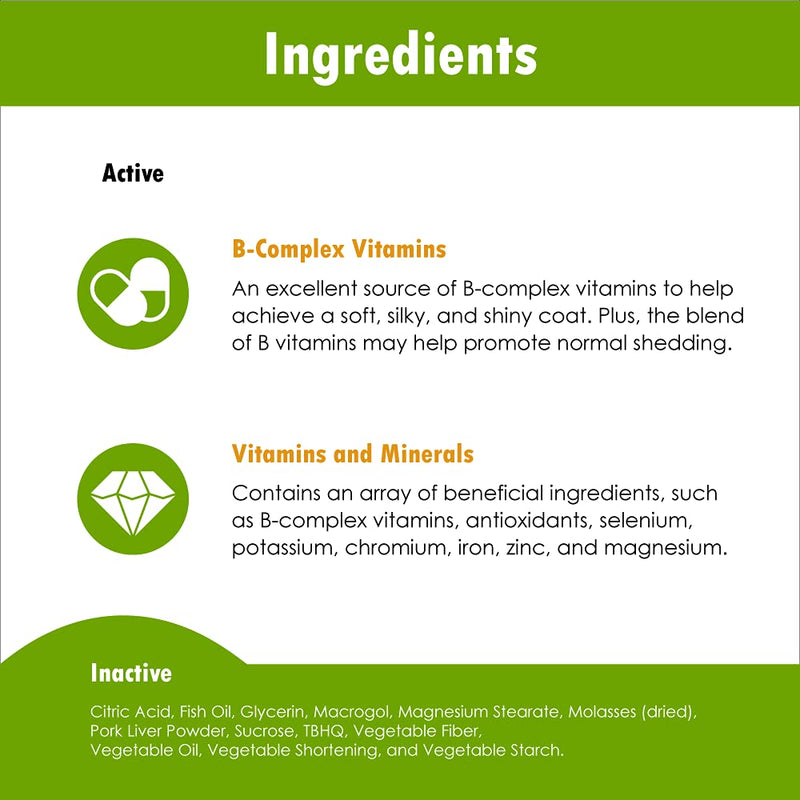 Green Pets Organics Natur-Yeast Brewer's Yeast for Dogs and Cats - Supports Immune System & Digestion, Promotes Healthy Skin & A Glossy Coat, 90 Soft Chews - PawsPlanet Australia
