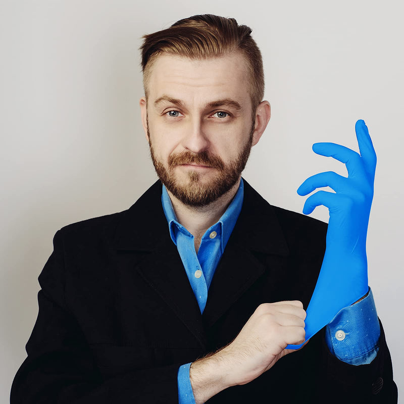 [Australia] - PEIPU Nitrile Exam Gloves Disposable Gloves，Powder Free, Cleaning Service Gloves, Latex Free Medium (Pack of 100) 100 Pcs 