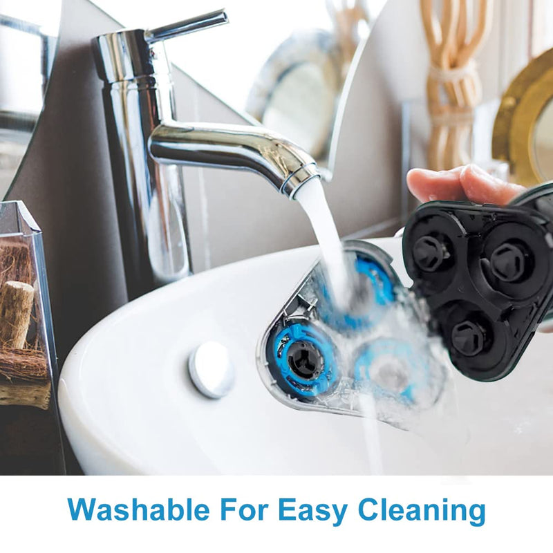 SH50 Replacement Heads Compatible with Philips Norelco 5000 Series Shaver, Blades for Philips Norelco Aquatec Shavers, HQ8 Replacement Blades, 6-pc Pack SH50 6-pc pack