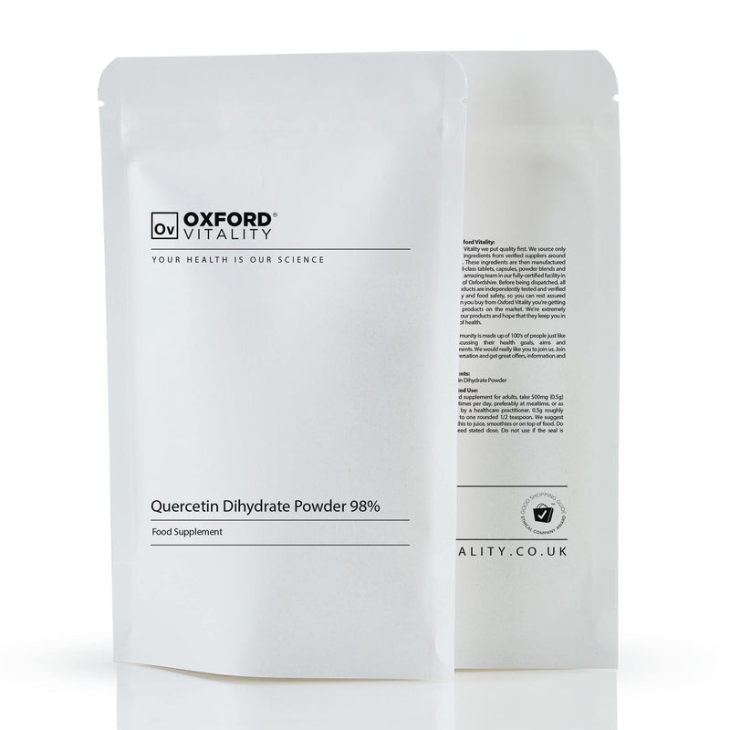 Quercetin Dihydriate Powder Supplement for Immune Health, Respiratory Health & Allergies | Oxford Vitality 25 g (Pack of 1)