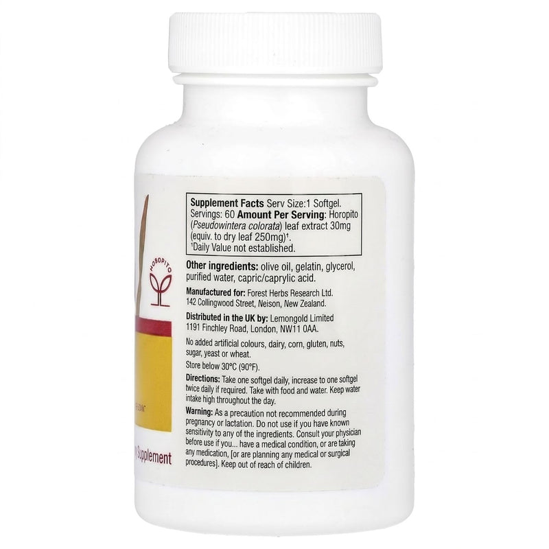 Kolorex Gut Care Candida Balance – Natural Herbal Digestive Support – Potent Active Horopito Extract – Vegan Friendly – 60 Soft Capsules