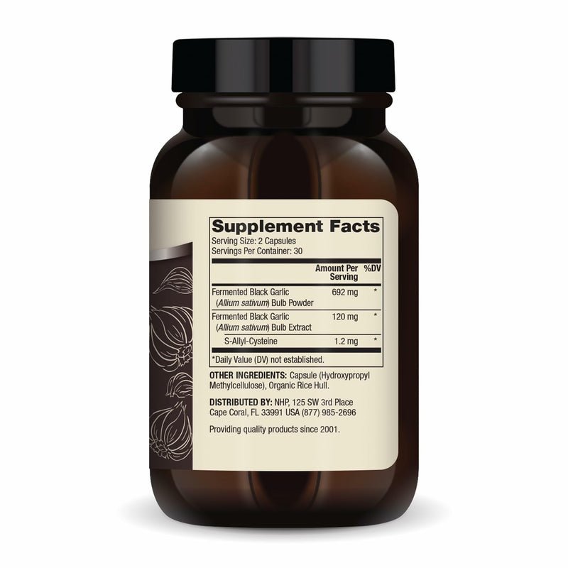 [Australia] - Dr. Mercola Fermented Black Garlic, 90 Servings (180 Capsules), Dietary Supplement, Supports Immune Health, Non-GMO 