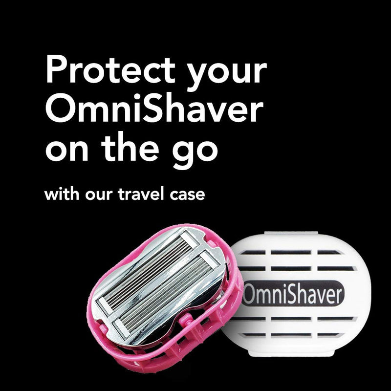 [Australia] - Premium Omnishaver with Pink Travel Case - The Fastest Way to Shave Head, Legs, Arms, Body, an Alternative to Disposable Shaving Razors Self Cleans & Strops During Use | Bald Head Shaver for Women 