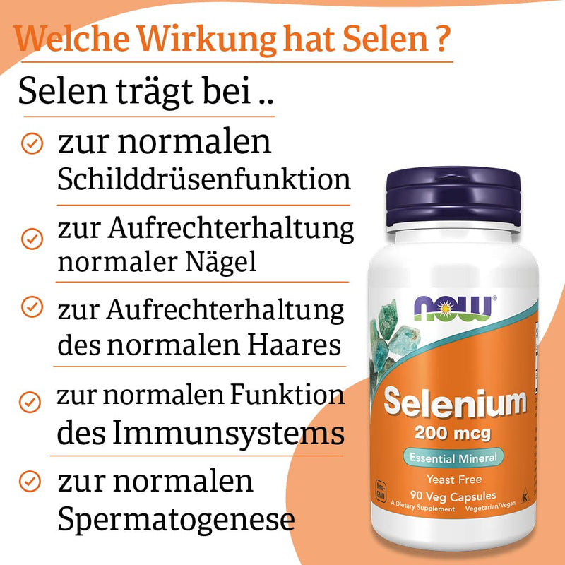 [Australia] - Now Foods, Selenium, 200 mcg, 90 vegan capsules, laboratory tested, trace element, selenium, gluten free, soy free, vegetarian 90 capsules 