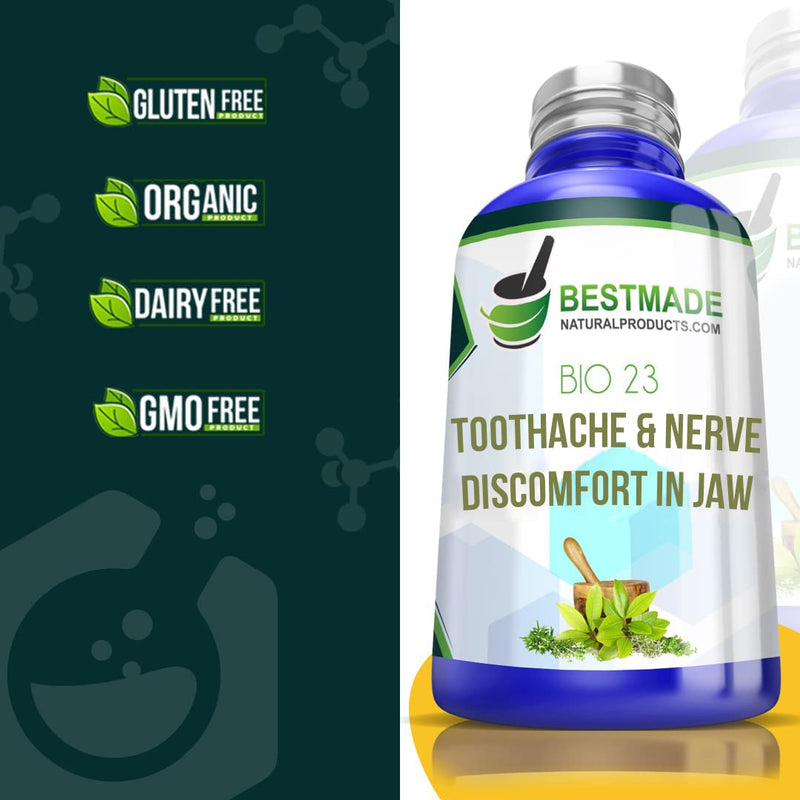 [Australia] - BestMade Natural Products Toothache & Nerve Pain In Jaw Bio23, 300 Pellets, For Relief Of Trigeminal Neuralagia & Associated Muscle Spasms, Painful Cavities, Tooth Sensitivity & Pain After Dental Work 