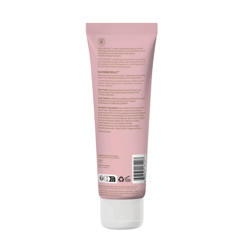 [Australia] - ATTITUDE Pregnancy Nourishing Body Cream, EWG Verified, Dermatologically Tested, Plant and Mineral-Based, Vegan Maternity Products, Argan Oil, 8 Fl Oz 8 Fl Oz (Pack of 1) 