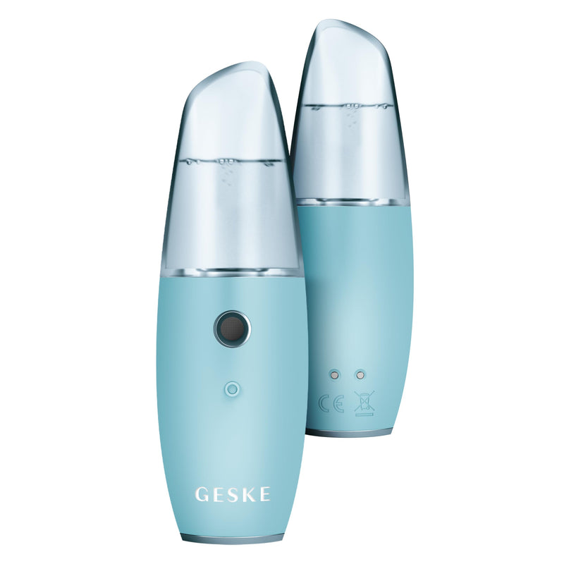 GESKE SmartAppGuided™ Facial Hydration Refresher | 4 in 1 | Water Atomizer | Moisturizing Spray Machine | Face Mister | Humidifier for Natural Glow | Reduce Redness & Dry Skin Turquoise