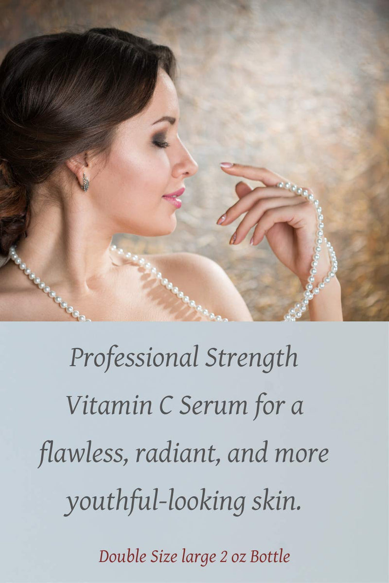 High Potency Vitamin C Serum with Hyaluronic Acid by Dr. Mostamand. 2 FL oz (60 ml)