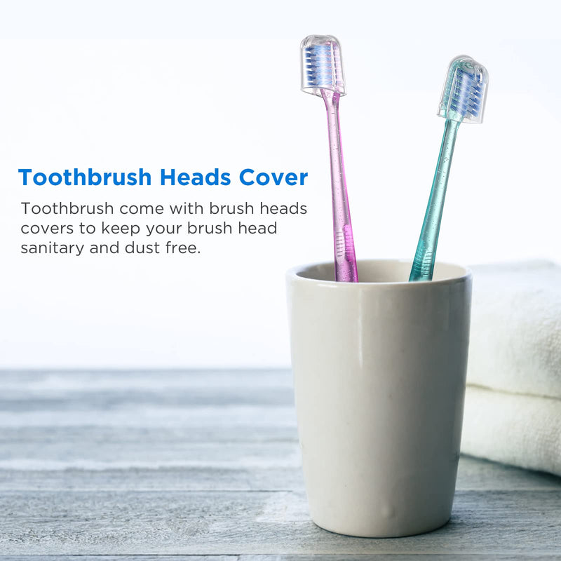 [Australia] - V-Shaped Orthodontic Toothbrush for Braces, with 6 Interdental Brushes, Soft Bristles, 6 Count V Shaped (w/ Interdental Brushes) 