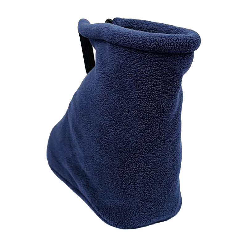 Winter Warm Cast Sock, Thick Fleece Foot Cast Cover - Below the Knee Toe Boot Cover, Protective and Washable Sleeve Wrap, Foot Warmer, Navy Blue S
