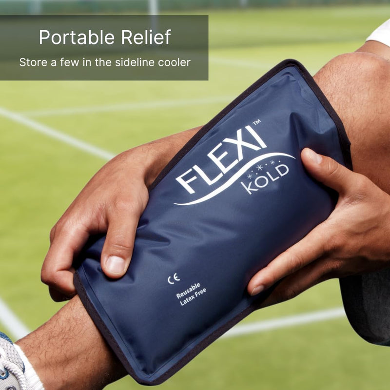 [Australia] - FlexiKold Gel Soft Flexible Ice Packs for Injuries - Reusable Freezer Cold Pack, Cold Compress & Cooling Gel Pad for Face, Shoulder, Hip, Leg, Arm, Ankle & Foot Injury - Medium - 7.5‚Äù x 11.5‚Äù Medium (Pack of 1) 