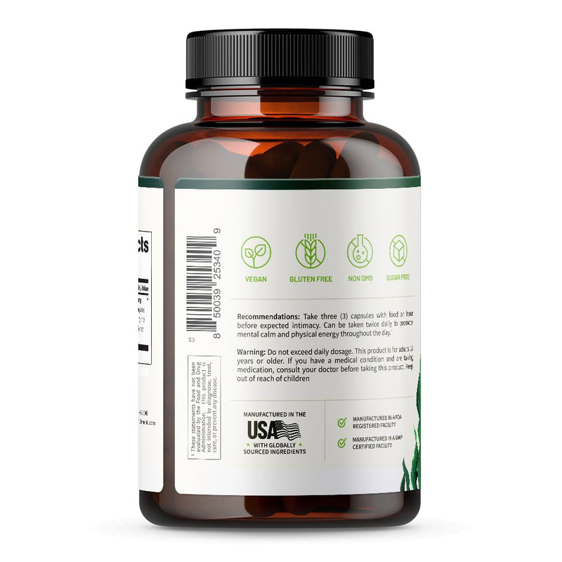 [Australia] - Snap Supplements USDA Organic Spirulina Chlorella Capsules - Green Superfoods for Natural Energy and Metabolic Health, 120 Capsules 