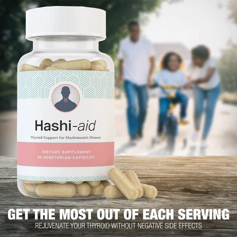 [Australia] - HashiAid - Low Thyroid supplement - Hashimoto's Disease support - Hypothyroidism - Fight Fatigue, Balance Hormones, Promote Focused Energy - Turmeric, Iodine, Zinc, Selenium and more 1 