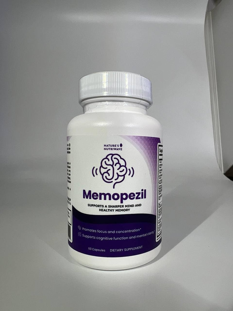 Memopezil – Vitamins A, B, C, D, E & Botanicals – 60 Ct, 1 Month Supply | Vitamins A, B, C, D, E, minerals & botanicals | Non-GMO, GMP-Certified, Made in USA | Easy-to-swallow capsule 60 Count (Pack of 1)