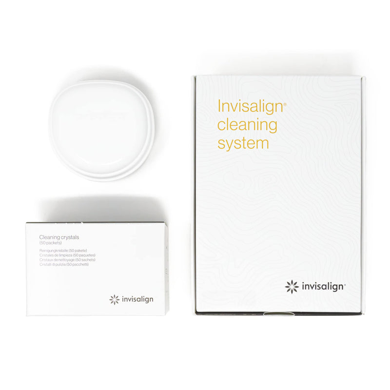 [Australia] - INVISALIGN Cleaning Crystals for Clear Aligners and Retainers with Tub, (50 Packets) 