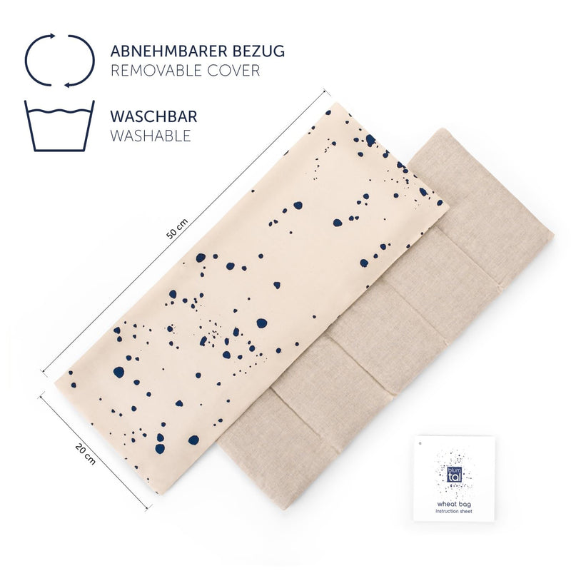 [Australia] - Blumtal grain pillow large microwave - alternative heating pillow microwave filled with 100% natural wheat - grain pillow neck shoulder - alternative to the cherry stone pillow large - pain relieving 