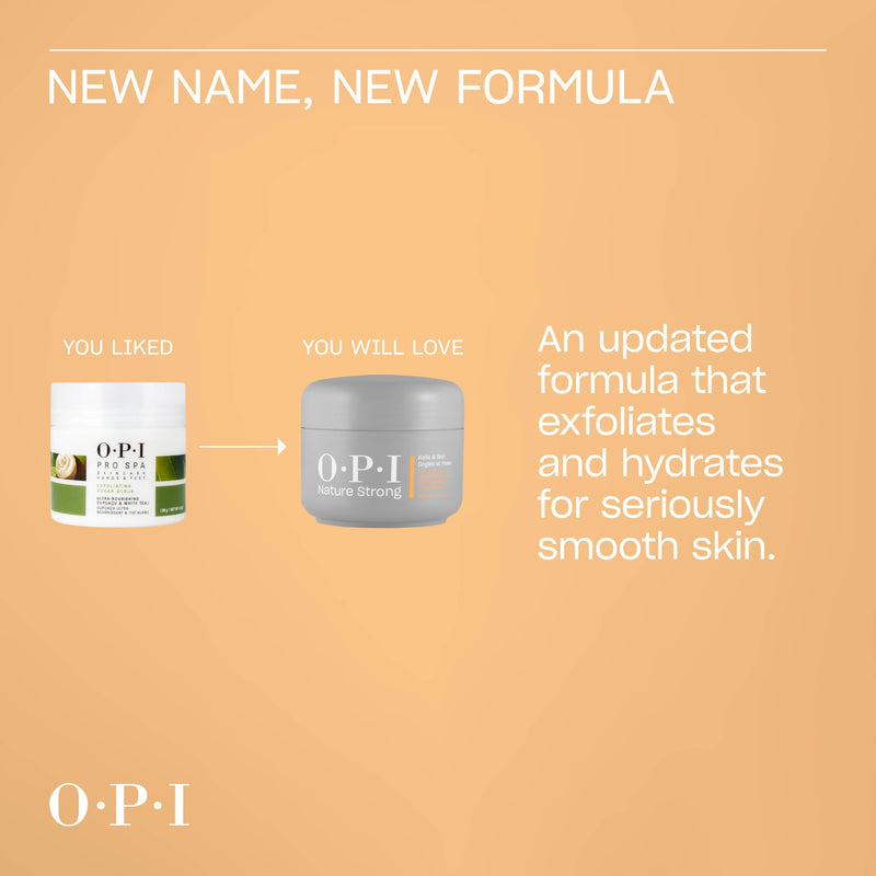 [Australia] - OPI Nature Strong Nails & Skin – Moisturizing Cuticle Care & Removal Treatments | Hydrating for Dry Cuticles, Nails and Skin | Enriched with Skin-Smoothing Emollients & Natural Ingredients | Vegan Hand & Foot Scrub 