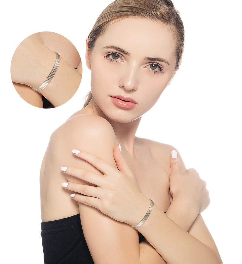[Australia] - Copper Bracelet for Women for Arthritis, 6.5'' Tricolor 99% Pure Copper Adjustable Bracelet with 3500 Gauss Magnets,Copper Jewelry Gifts 