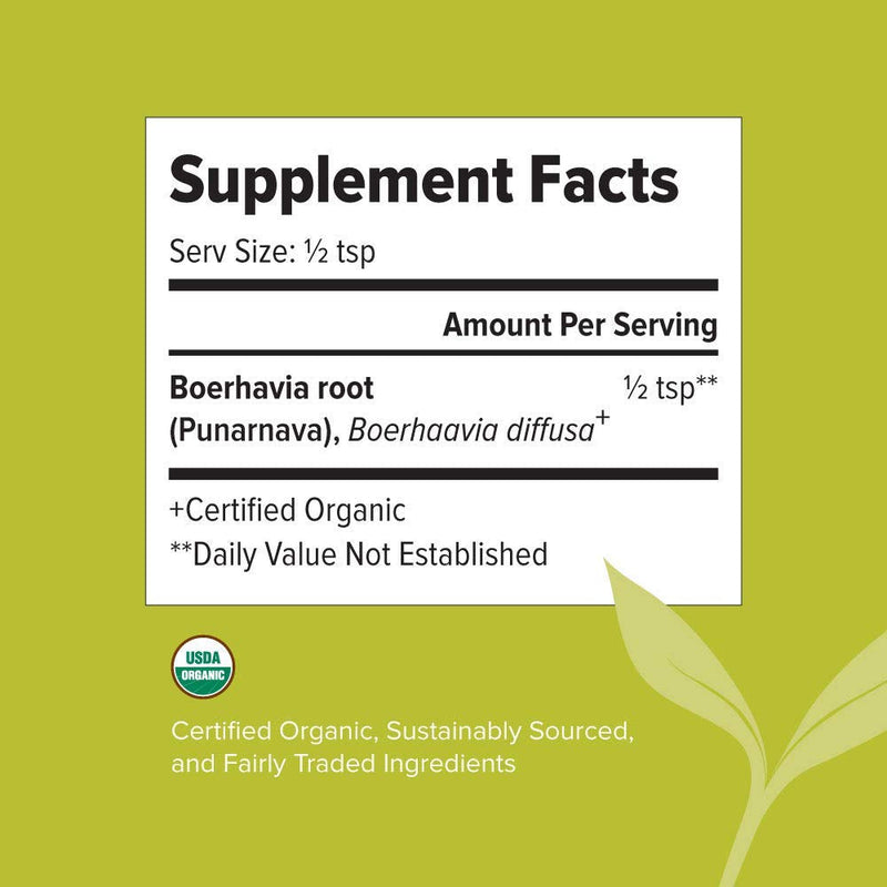 [Australia] - Banyan Botanicals Organic Punarnava Powder ‚Äì Boerhavia diffusa ‚Äì for Weight Management, Liver & Kidney Support & More* ‚Äì 1/2lb. ¬≠‚Äì Non-GMO Sustainably Sourced Vegan Punarnava Powder - 1/2 lb 