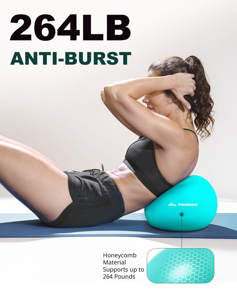 [Australia] - Trideer Pilates Ball 9 Inch, Small Exercise Ball with Exercise Guide for Yoga, Core Training, Physical Therapy, Balance, Stability, Stretching ‚ÄéTurkis 