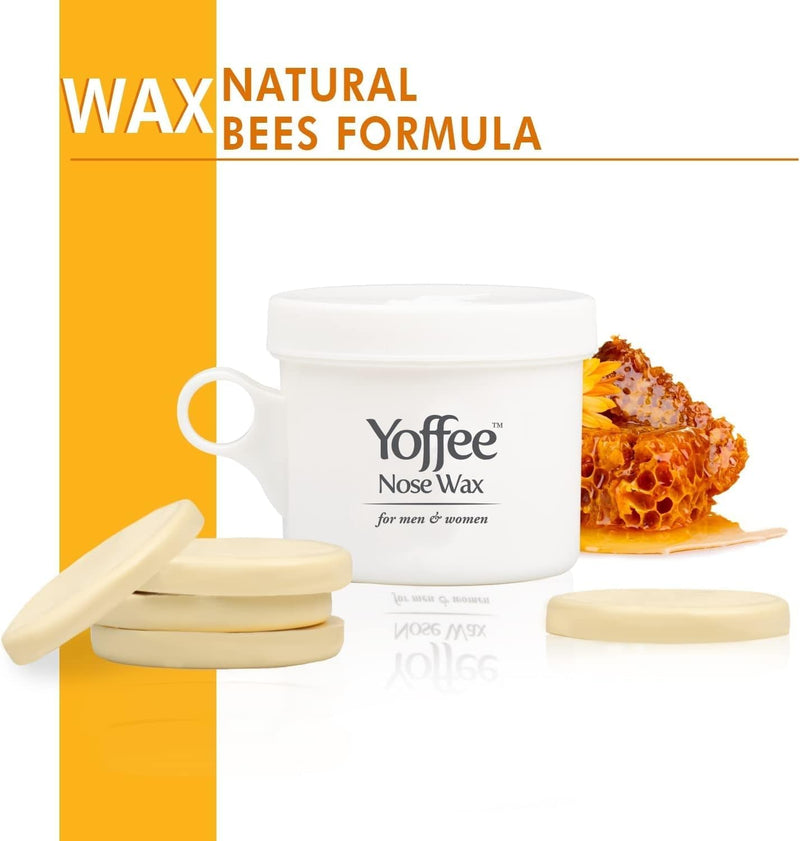 [Australia] - Original Yoffee Nose Wax Kit Men & Women - Natural Bio-Beeswax & Aloe Vera Made Nose Waxing Kit for Men - Nose Hair Wax - Nostril Waxing kit - 10 Reusable Nose Wax Sticks - Easy, Quick & Painless 