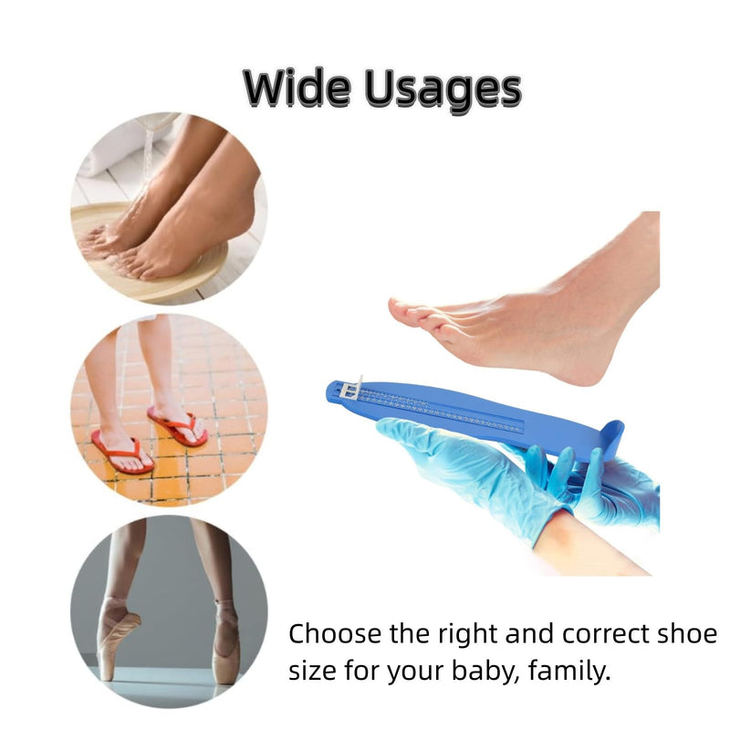 [Australia] - Elegance-go foot measuring device, professional family shoe size measurement, shoe sizer, shoe size measuring sizes for children, man, Aldult shoe gauge, tailor ruler, EU sizes 8-48 