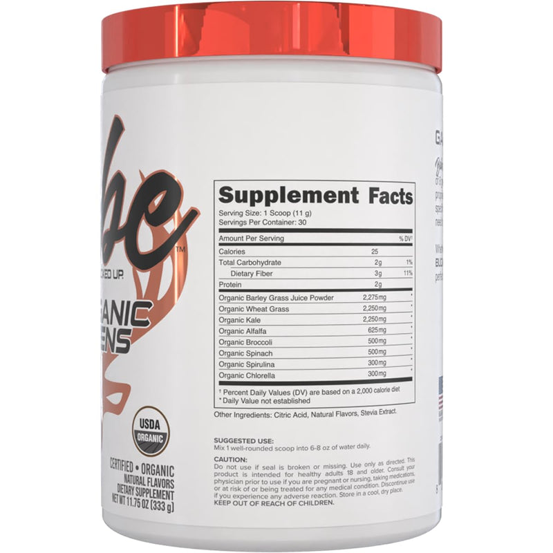 [Australia] - Greens Superfood Powder Orange Sunrise| 8 Most Essential Mixed Greens| Certified 100% Organic | Chlorella, Spinach, Kale, Spirulina, Alfalfa, Broccoli, Wheat Grass, & Barley Grass | 30 SERV | 11.75 OZ 