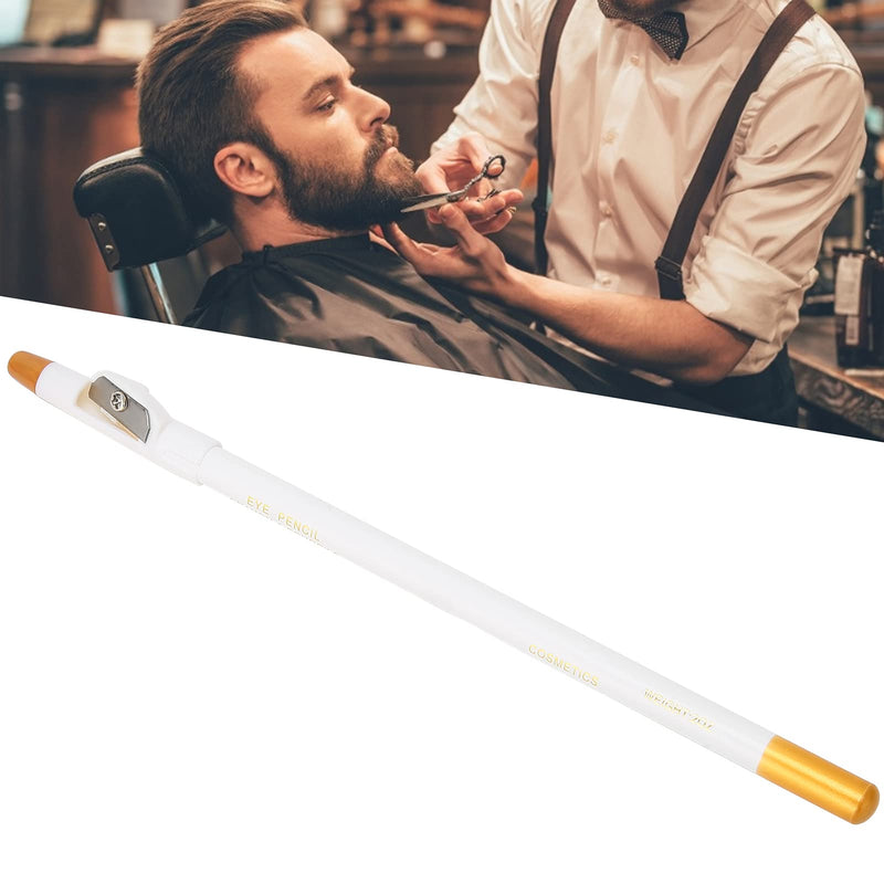 [Australia] - Hairdressing Pen, Beard Pen Filler Hair Cutting Tracer Grooming Pencil Barber Supplies, Tracing Tool/Guide for Beard, Hairline, Goatee for Styling & Beard Shaping (White) 