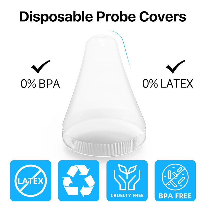 [Australia] - 96 Counts Ear Thermometer Probe Covers Refill Caps Lens Filters for Femometer Family 1015 Ear Thermometer, Disposable Covers for Digital Ear Thermometers 