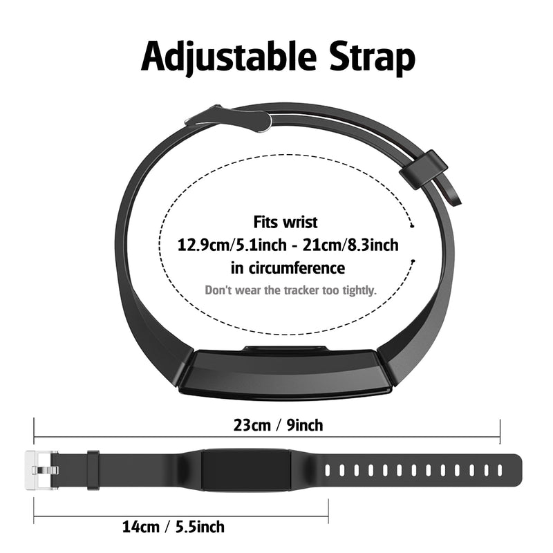 [Australia] - ZURURU Replacement Bands Y39 Fitness Tracker Blue 