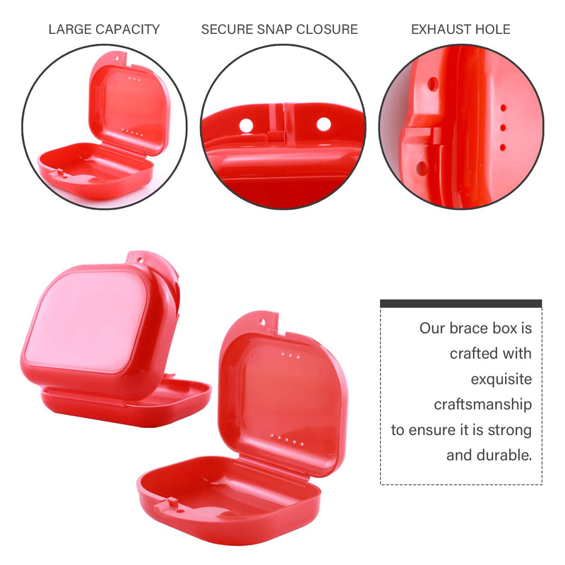 [Australia] - Pack of 6 braces box, denture box, tooth splint box, braces box, denture storage, for denture box, denture box, funny bite splint, grinding splint 