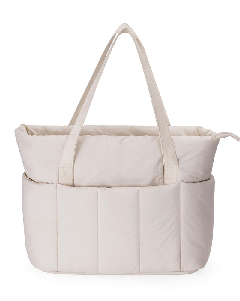 Narwey Puffer Work Tote Bag with Puffy Makeup Bag