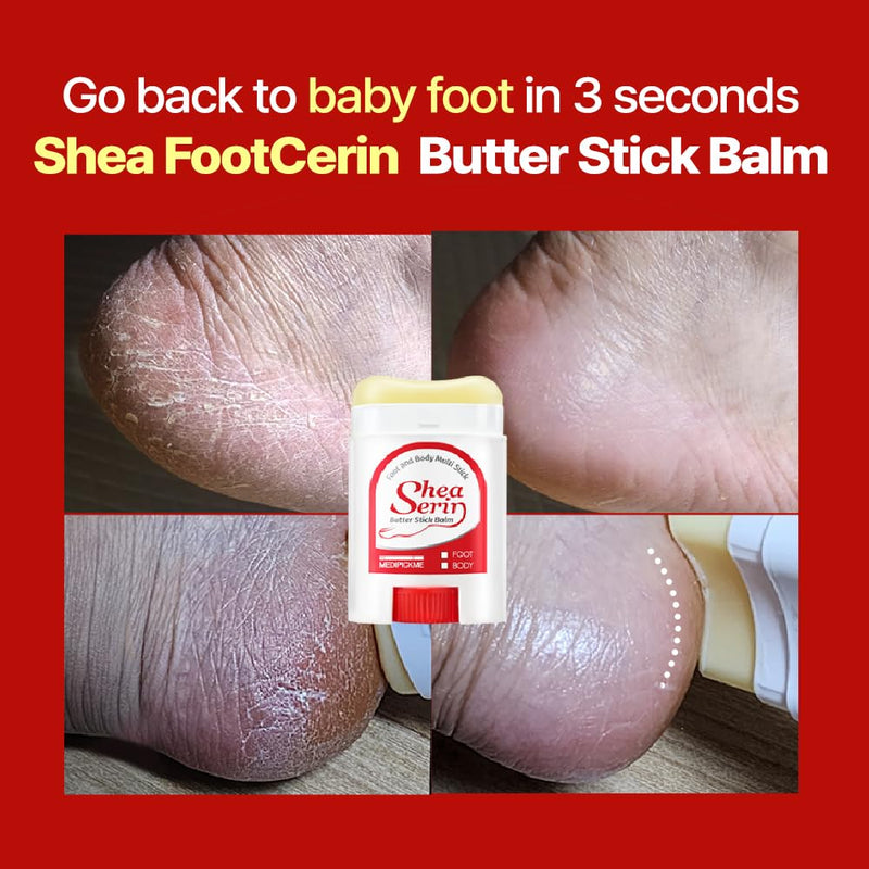 [Australia] - Foot & Body Shea Butter Stick Balm 0.71 oz foot cream for dry cracked heels and feet, Multi moisturizing stick,Made of Shea Butter, OliveOil, Sunflower Oil, Argan Oil. 
