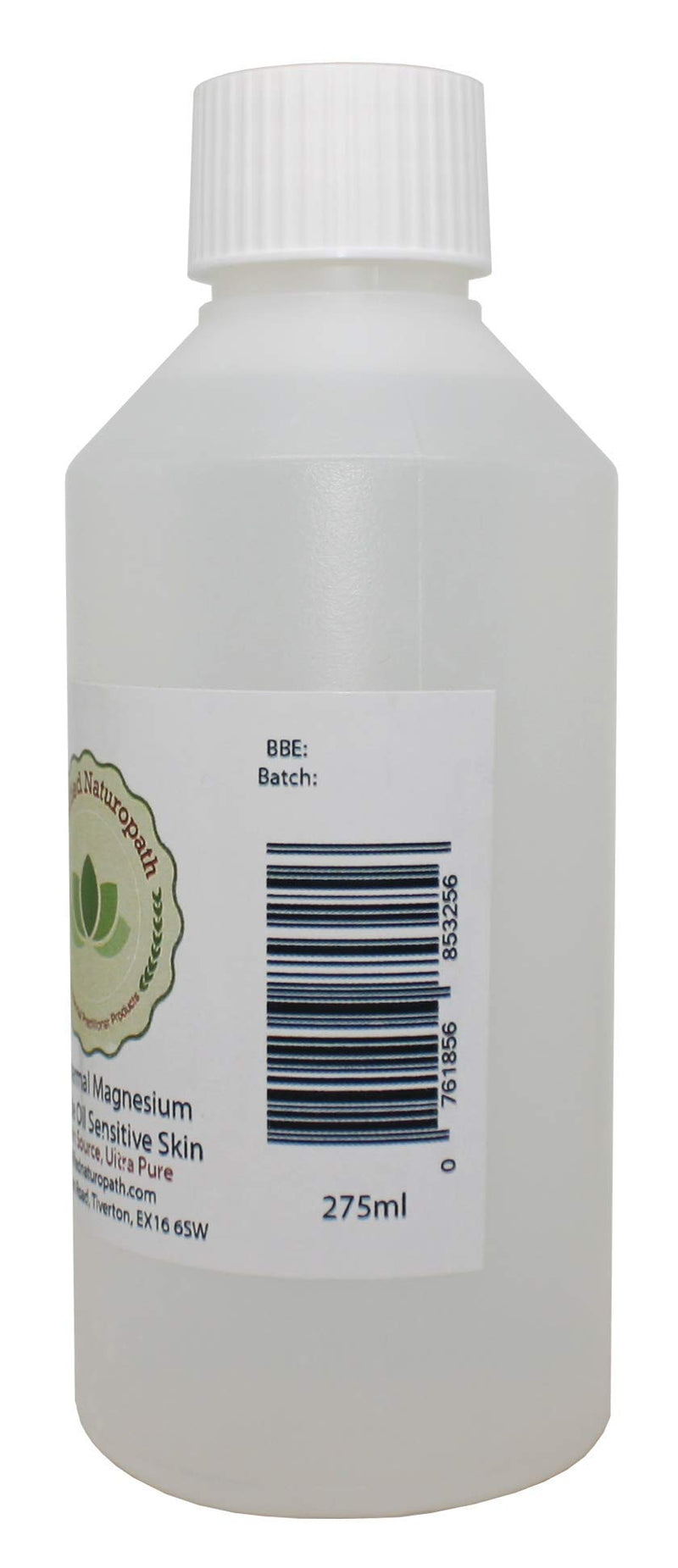 Magnesium Oil 275ml (Sensitive Skin) - Pure Transdermal Magnesium Chloride Oil - Zechstein Sourced
