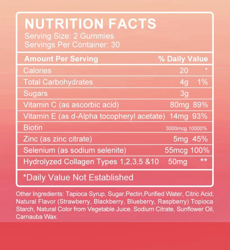 Multi Collagen Power Blend - 5 Types of Hydrolyzed Collagen with Vitamins C & E, Biotin, Zinc, and Selenium for Ultimate Skin, Hair, and Joint Support