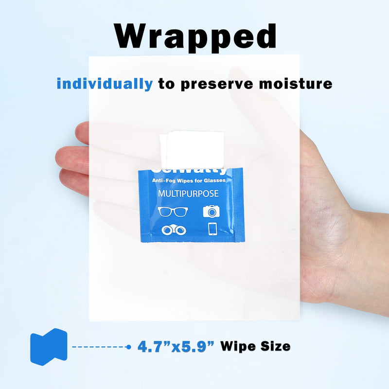 [Australia] - Anti Fog Wipes for Glasses, 110 Count Lens Wipes for Eyeglasses, Lens Cleaning Wipes for Glasses, Laptops Screens, Smart Phones, Optical Lens, Defogging, Quick-Dry & Scratch-Free 