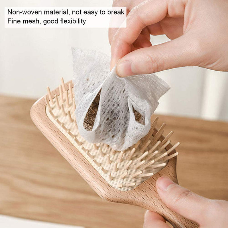 [Australia] - Hair Brush Cleaning Paper 50-Pack, Comb Cleaning Net for Pet Hair Remover, Portable Hairbrush Cleaner Sheets, Comb Net Protective Hair Brush Net Portable Pet Hair Remover Tools Hair Brush Sheets 