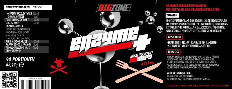 [Australia] - Big Zone Enzyme+ (90 capsules) | Enzymes digestion/digestive enzymes | Can relieve stomach & digestive problems 