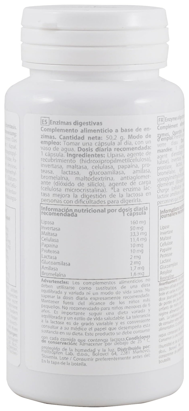 Digestive Enzymes | 90 Veggie Capsules | Food Supplement | Heiltropfen®