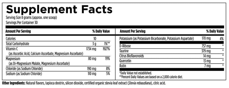 Designs for Sport Hydration Complex - Supports Hydration & Skeletal Muscle Function* - Electrolytes with D-Ribose & Vitamin C - Lemon-Orange Flavor - 8.5 oz, 30 Servings