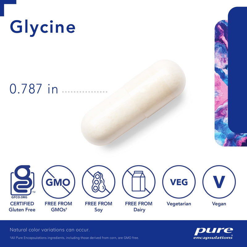 [Australia] - Pure Encapsulations Glycine - Supports Restful Sleep & Liver Detox* - Liver Supplement - Vegan & Gluten-Free - 180 Capsules Standard Packaging 