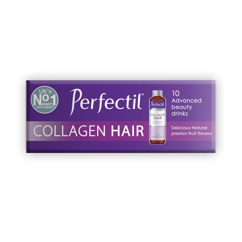 Perfectil Platinum Collagen Drink Supplement for Women Hair - 10 x 50 ml vials 10 x 50 ml Collagen Drink for Hair