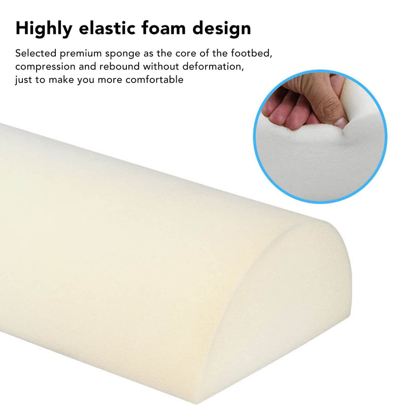 [Australia] - Half Moon Bolster Pillow for Legs, Knees, Lower Back and Head, Half Round Support Pillow, Massage Bolster, Lumbar Support Pillow for Bed, Sleeping, Improves 