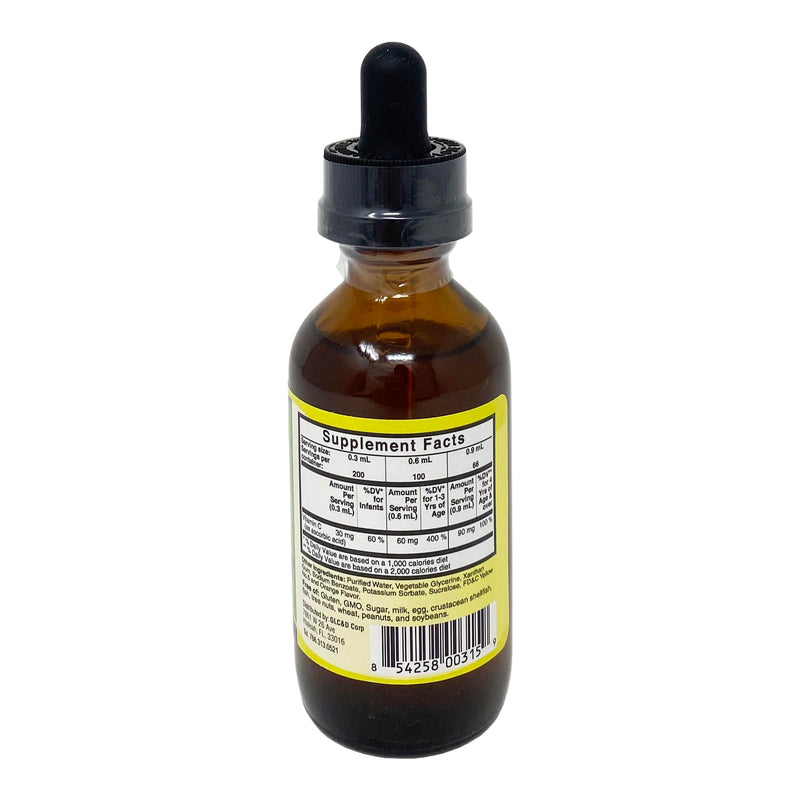 ARYMAR Vitamin C Drops for Children, Immune Support, Antioxidant, Orange Flavor (2 Fl Oz/Pack of 2) 2 Fl Oz (Pack of 2)