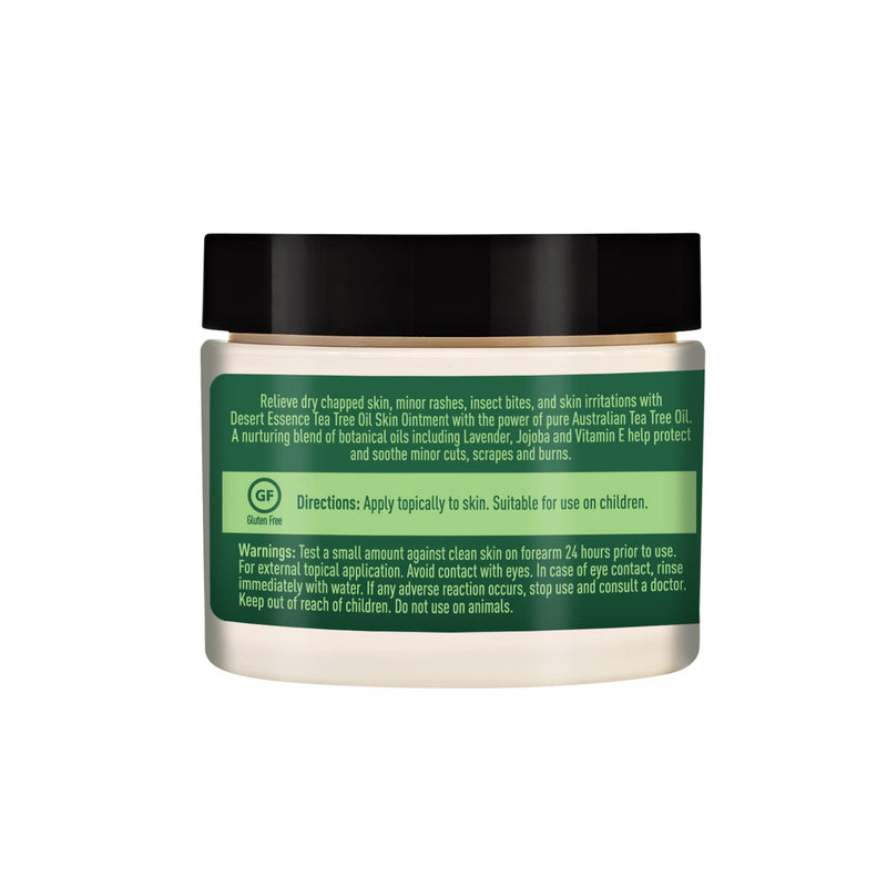 [Australia] - Desert Essence TEA TREE OIL SKIN OINTMENT ‚Äì Itch Relief, Rash Cream for Razor Burn - Soothing Balm with Lavender & Jojoba - Gluten & Cruelty-Free - 1 oz 1 Fl Oz (Pack of 1) 
